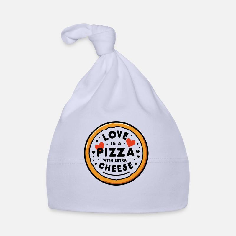 L’amour est une pizza avec du fromage supplémentaire Bonnet bio Bébé