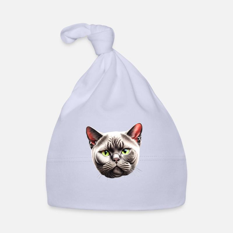 British Shorthair Cat Cat Cat Kitten Organic Baby Cap