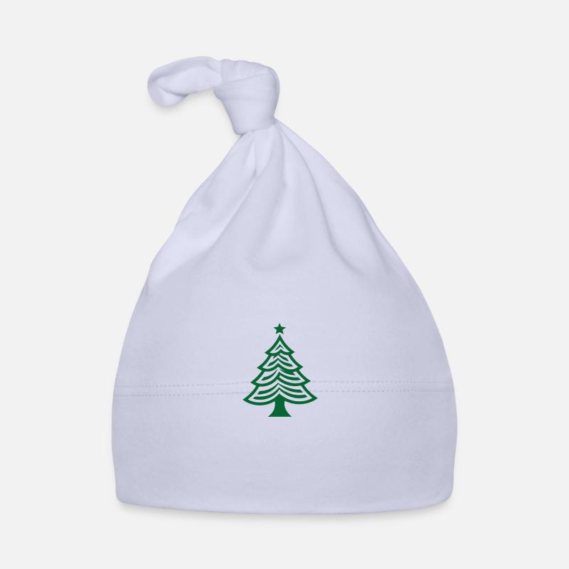Grüner Weihnachtsbaum Christbaum oder Tannenbaum - Baby Bio-Mütze - Sky