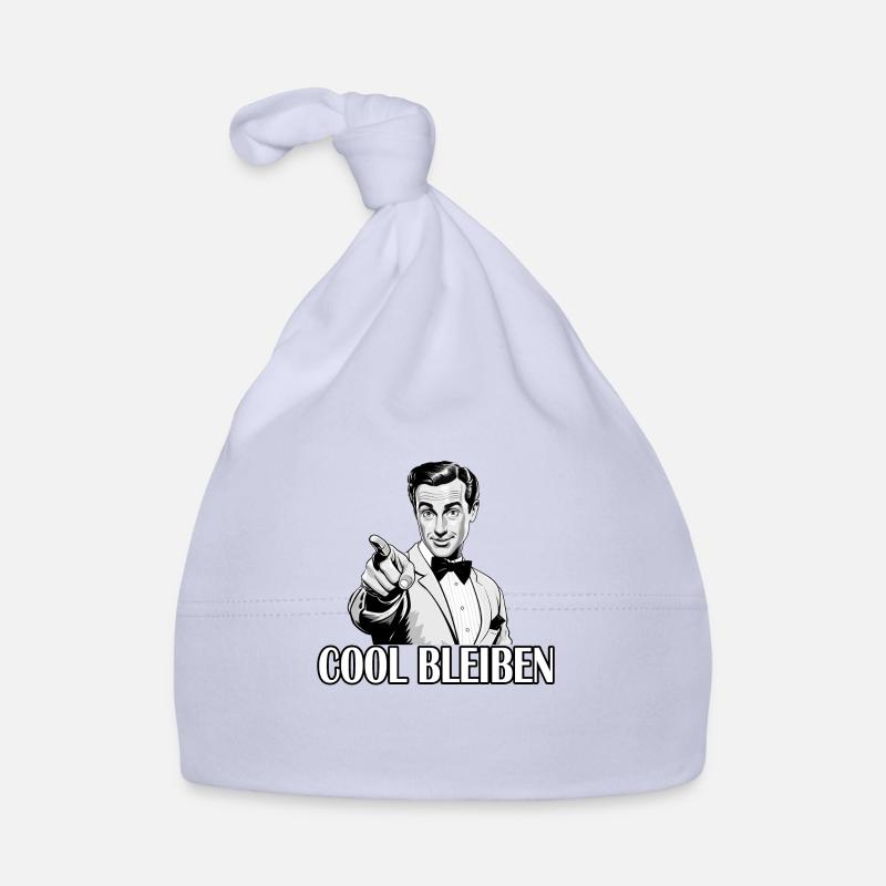 Retro Mann - COOL BLEIBEN Baby Bio-Mütze