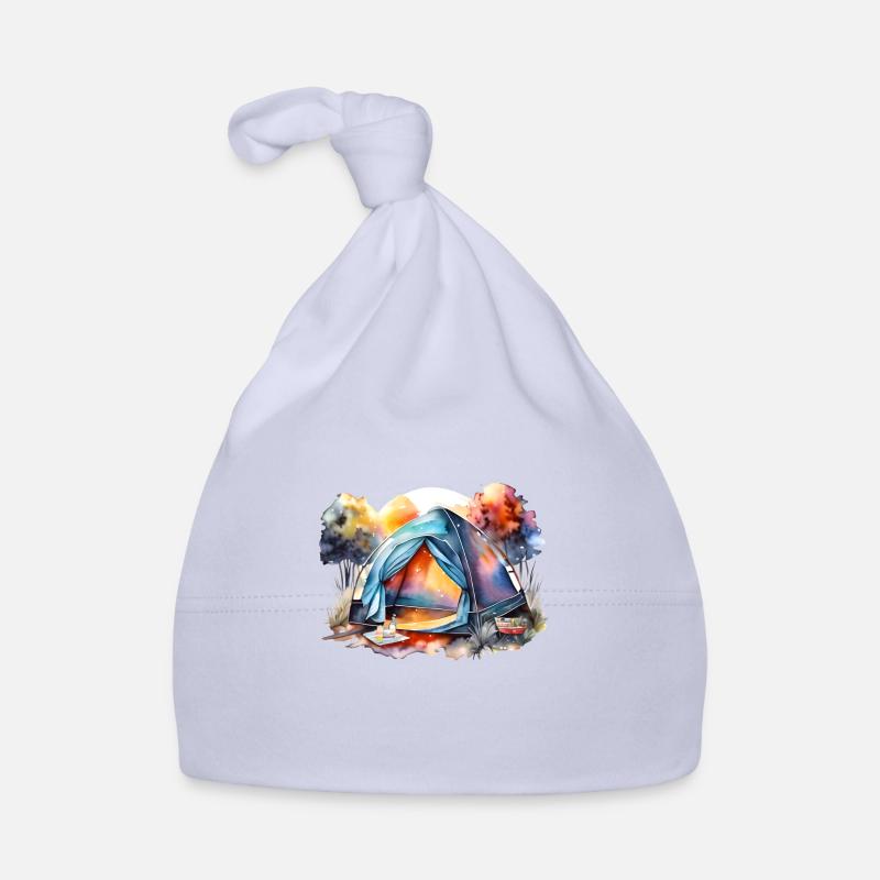 Zelten Camping Wohnmobil Wohnwagen Camp Geschenk Baby Bio-Mütze