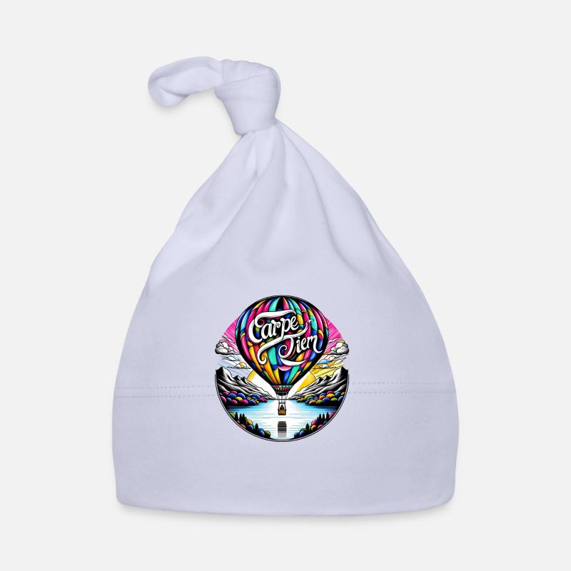 Carpe Diem - Bonnet bio Bébé - ciel