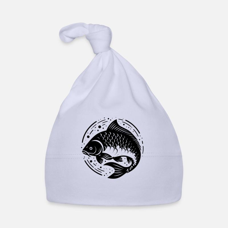 Carp creative, transparent Organic Baby Cap