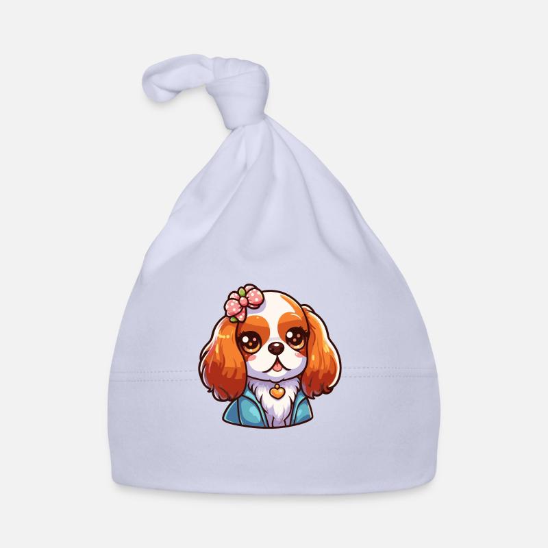 Cute Cavalier King Charles Organic Baby Cap