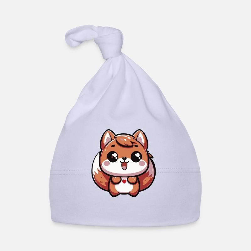 Nutty The Happy Kawaii Squirrel - 3 Organic Baby Cap
