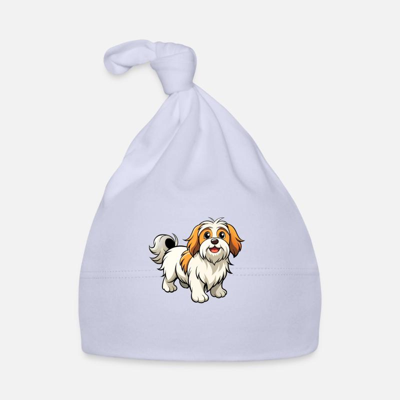 Confident Lhasa Apso Parade Organic Baby Cap