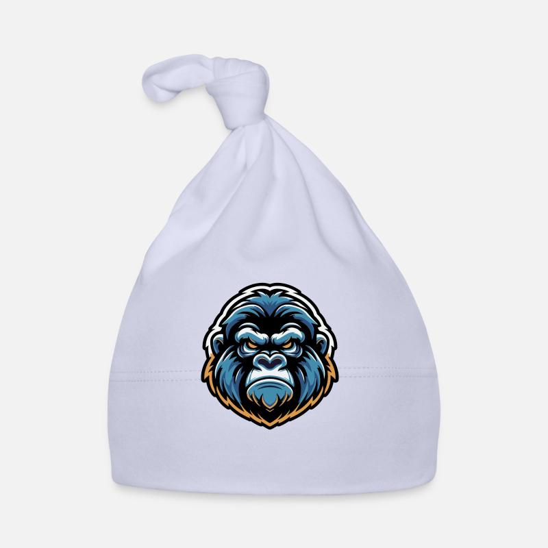 Mascot Gorilla Head Organic Baby Cap