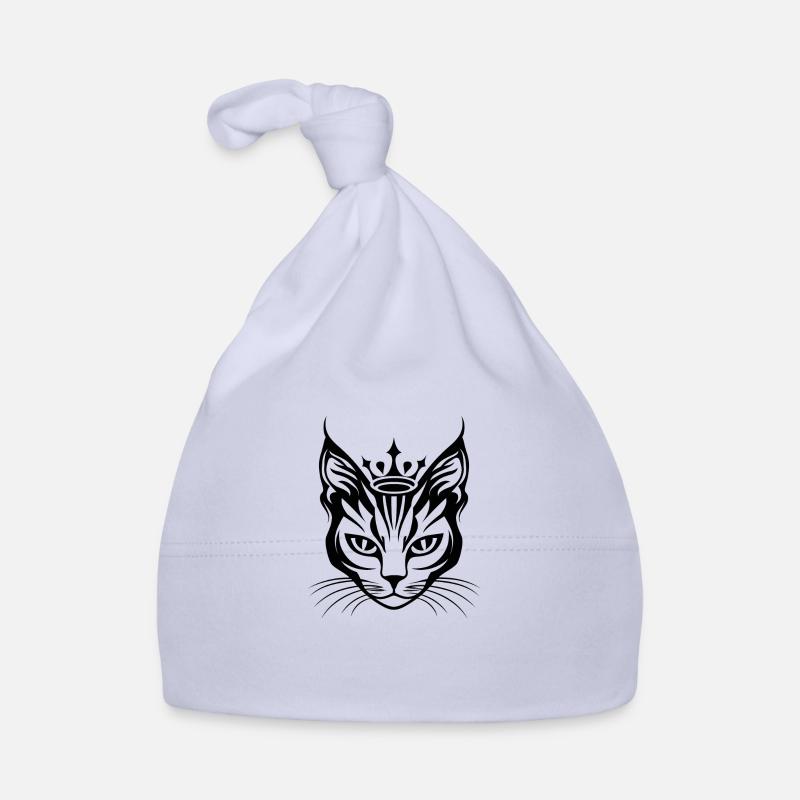 Cat with a very small crown Organic Baby Cap