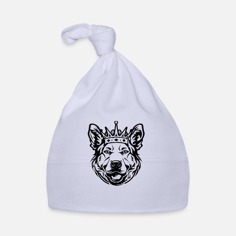 Chien avec couronne Bonnet bio Bébé