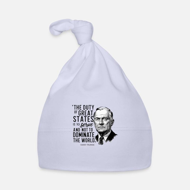 harry truman's day - Bonnet bio Bébé - ciel