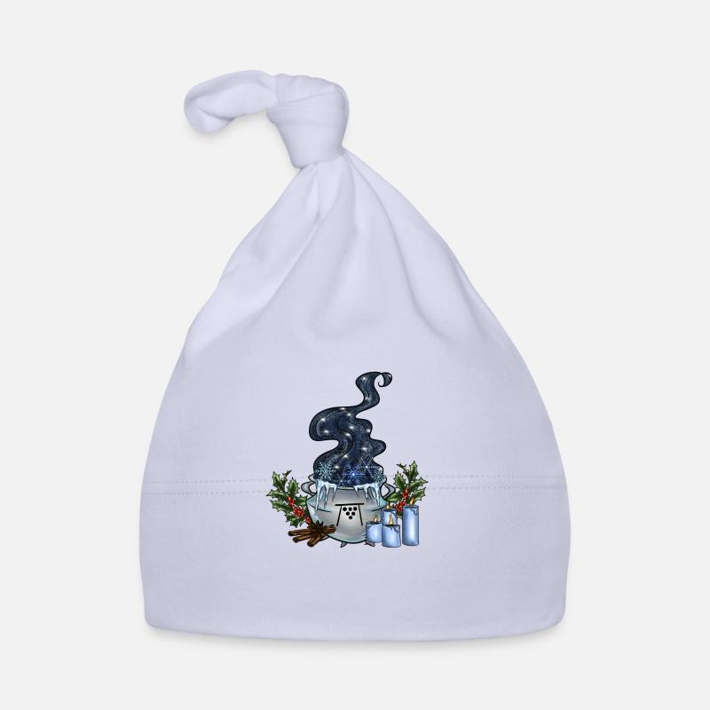 Chaudron de Noël - Bonnet bio Bébé - ciel