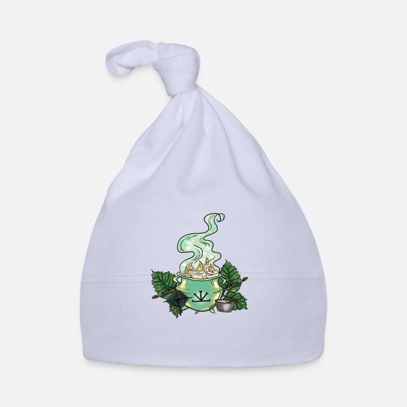 Imbolc Witch's Cauldron - Organic Baby Cap - sky