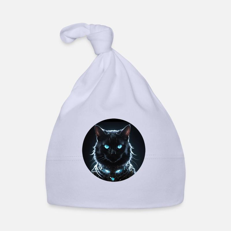 Chat noir Bonnet bio Bébé