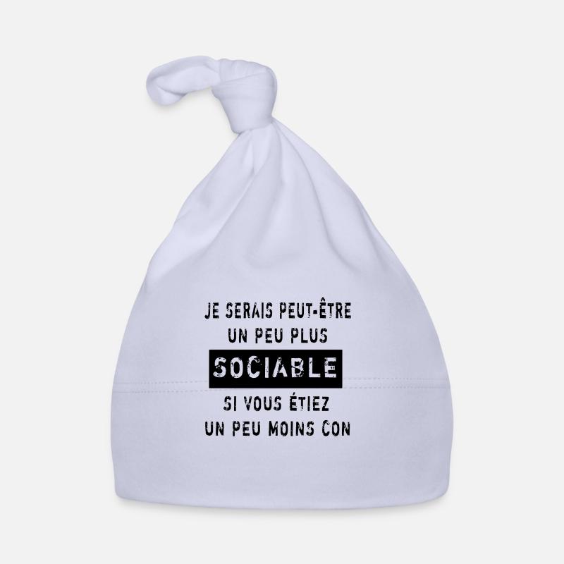 Je serais Sociable Bonnet bio Bébé