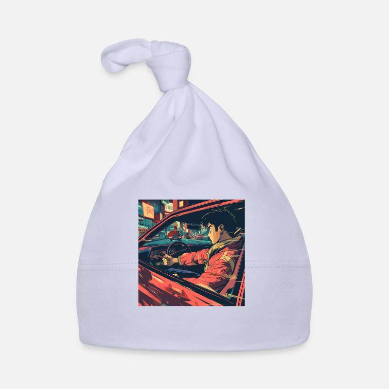 Années 80 Anime Guy Calmant Impression de mode de haute qualité Bonnet bio Bébé