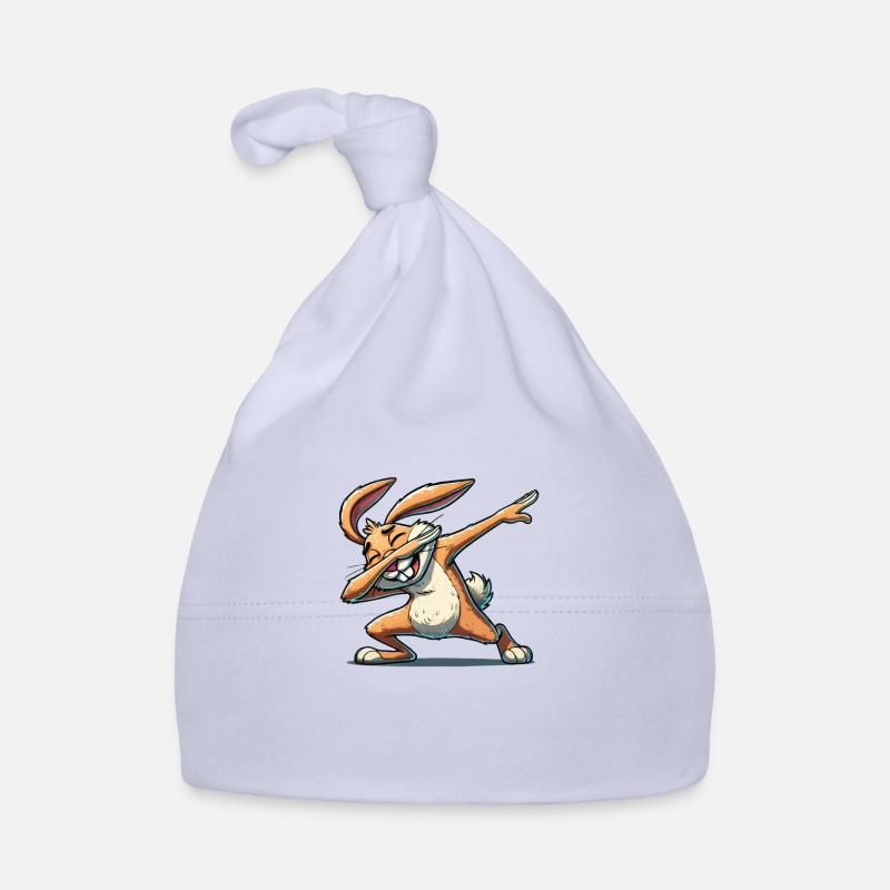 hase dabbing comic Baby Bio-Mütze