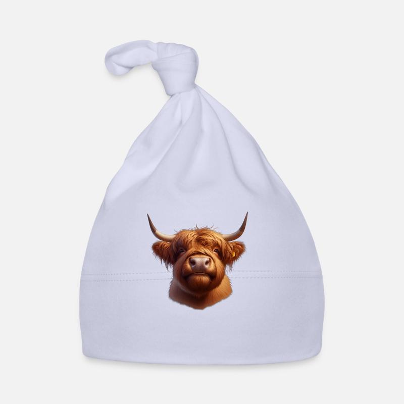 Hochland Rind Kopf 1 Baby Bio-Mütze