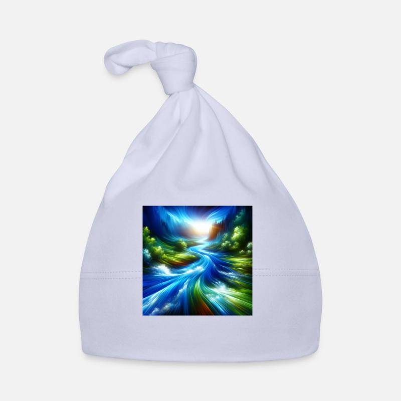 Fließender Fluss Baby Bio-Mütze