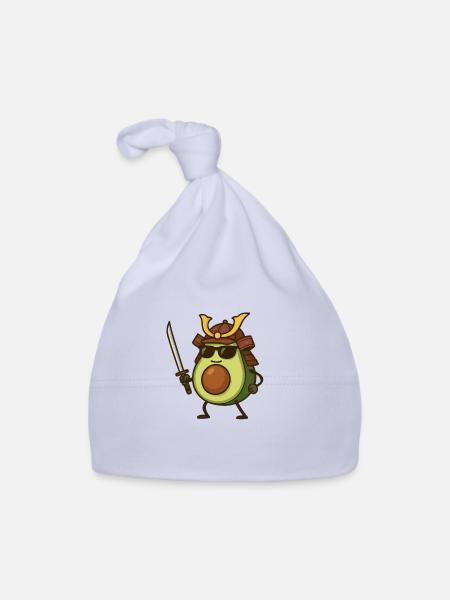 Avocat Samouraï - Bonnet bio Bébé - ciel - Devant
