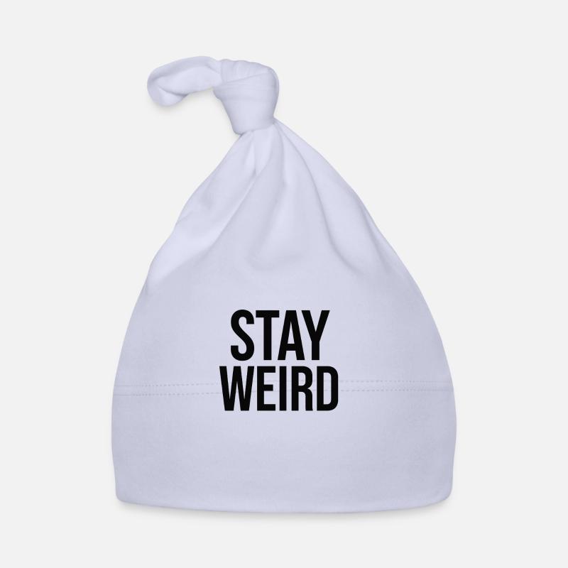 Une conception graphique 2D présente l’expression STAY W Bonnet bio Bébé