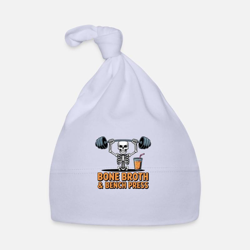 Bone Broth & Bench Press Organic Baby Cap