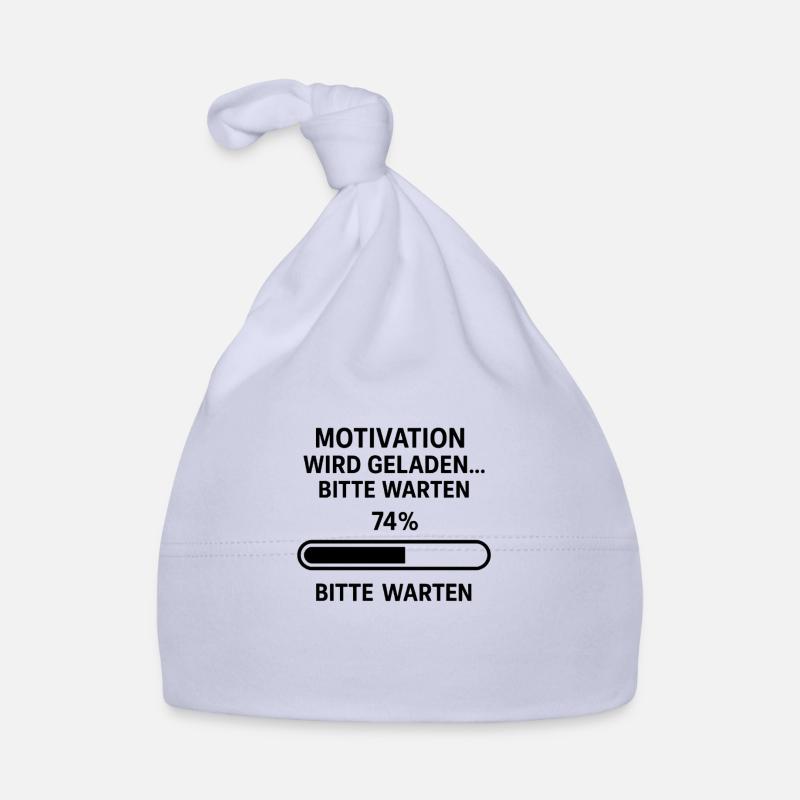 La motivation est chargée - Funshirt ! - Bonnet bio Bébé - ciel
