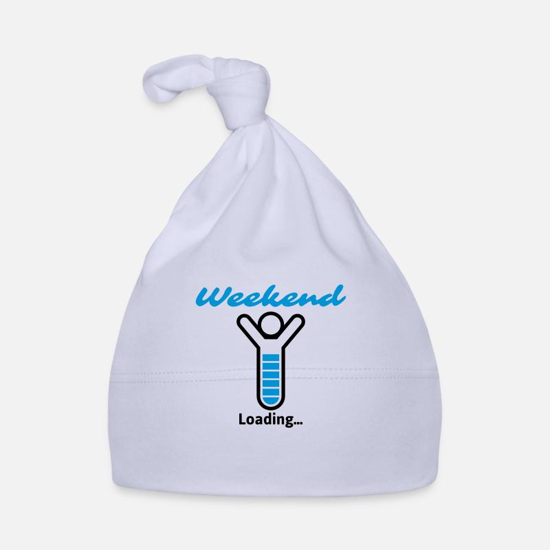 Weekend Loading... - Baby Bio-Mütze - Sky