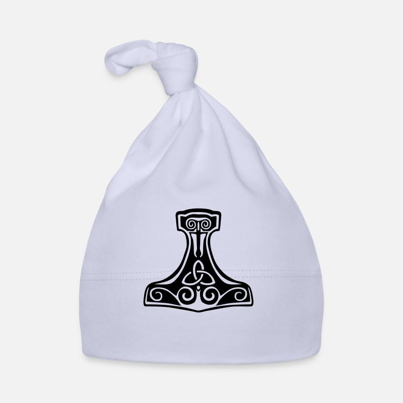 marteau de thor Mjollnir symbole viking Bonnet bio Bébé