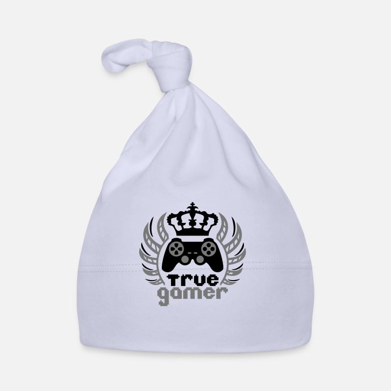 true gamer king krone controller logo könig 8 bit Baby Bio-Mütze