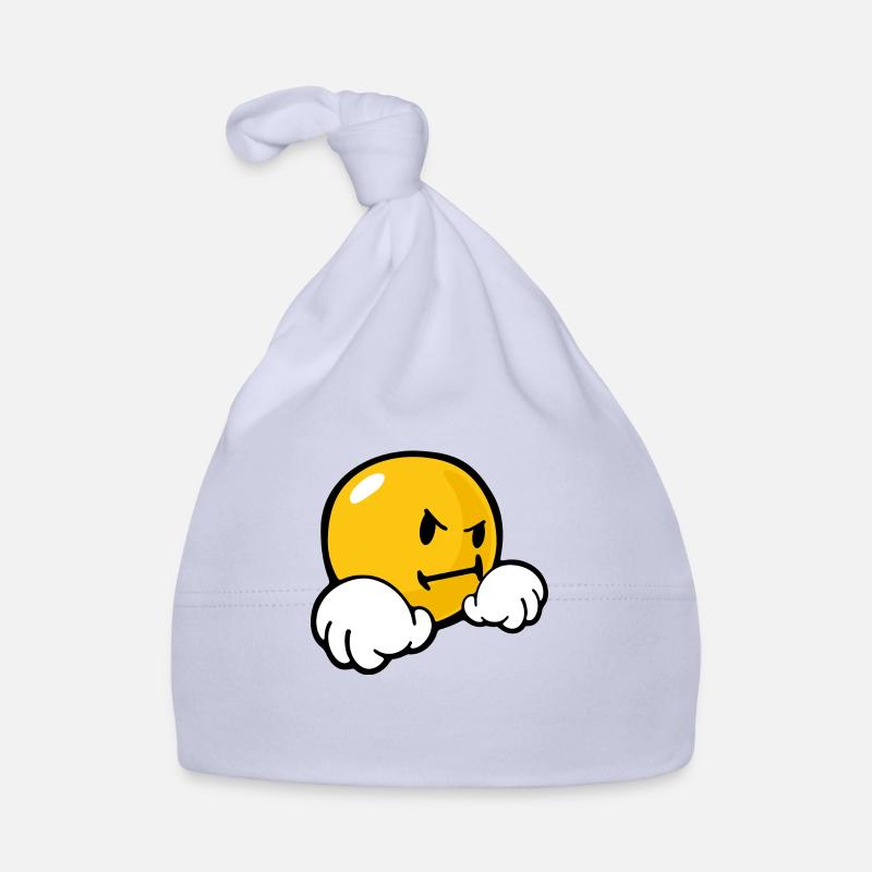 Smiley Stubborn Organic Baby Cap