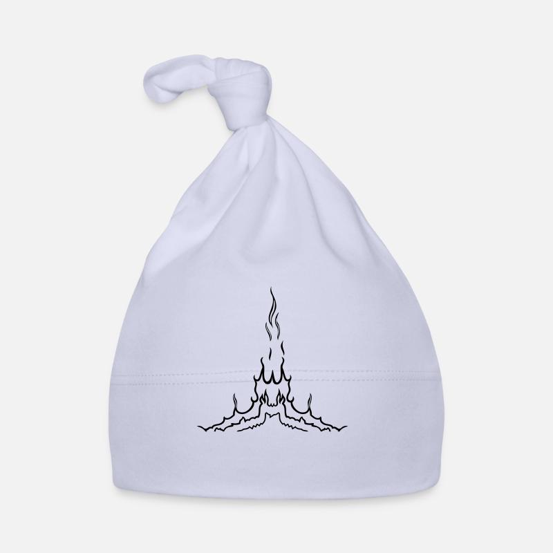 des flammes d'incendie Bonnet bio Bébé