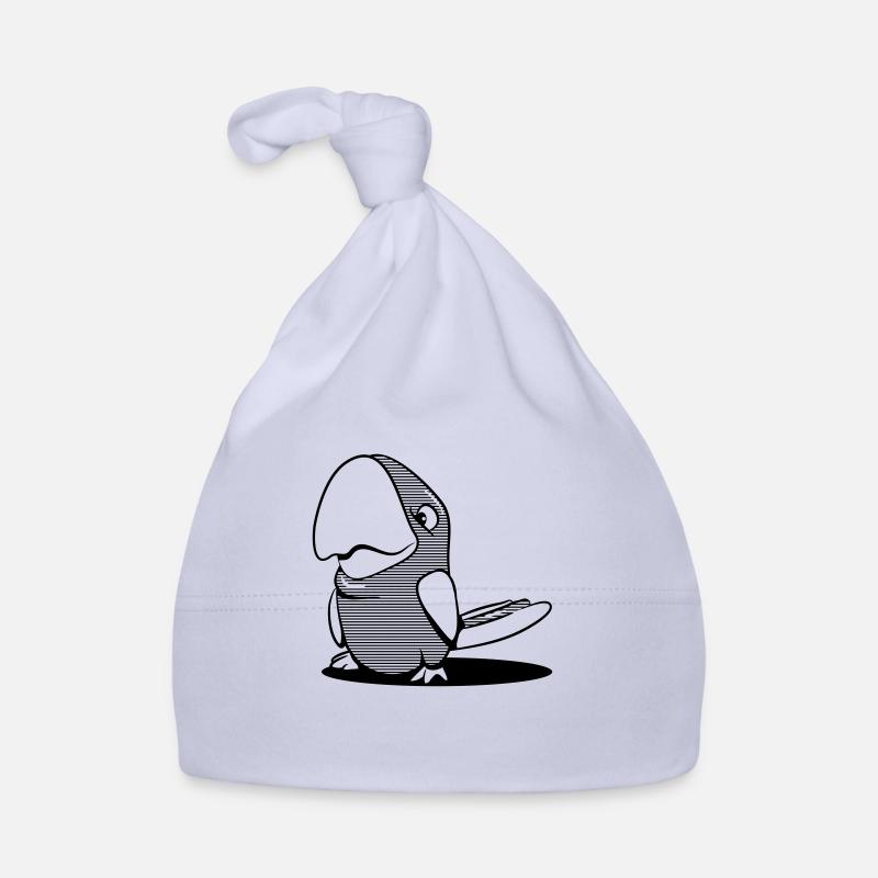 Papageien witzig gestreift Baby Bio-Mütze