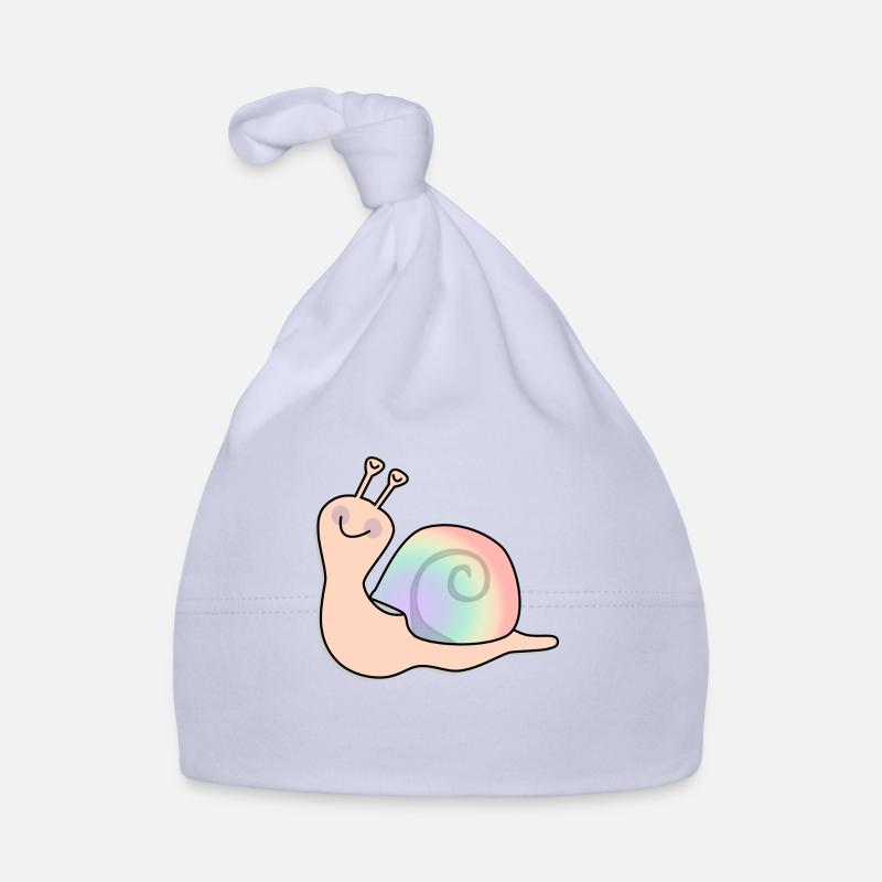 Rainbow snail Organic Baby Cap