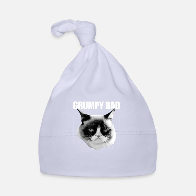 Grumpy Cat Father s Day Grumpy Dad Graphic T Shirt Organic Baby Cap