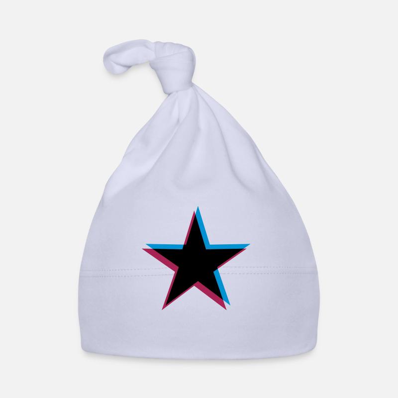 Star 3D effect Organic Baby Cap