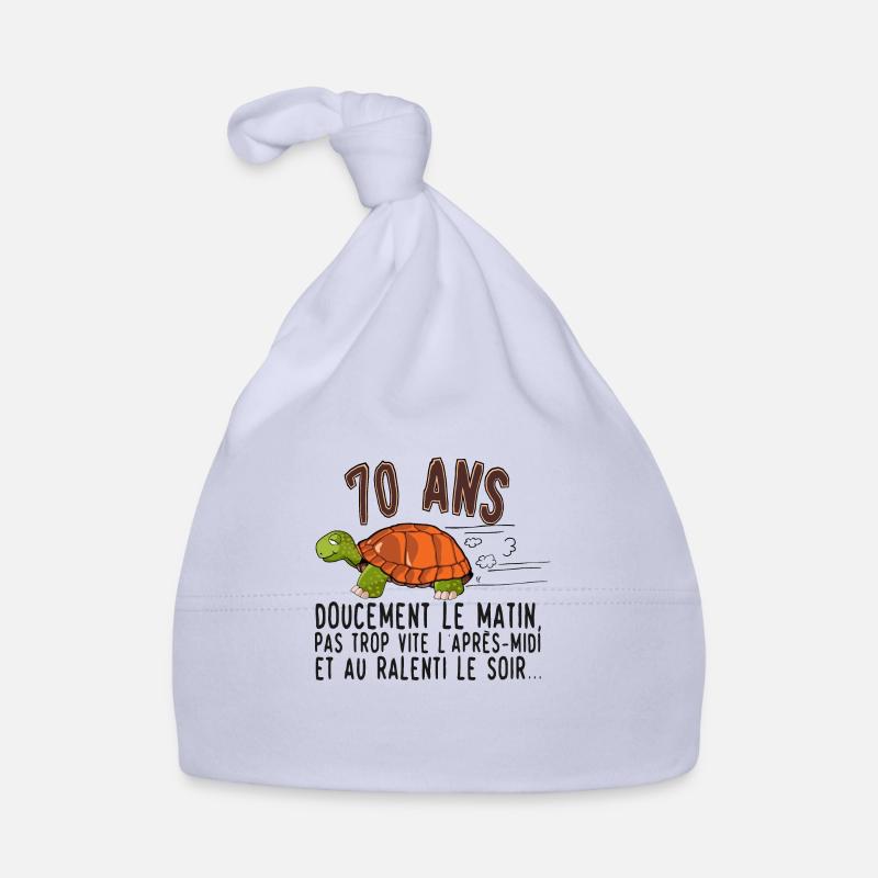 70 ans tortue anniversaire doucement vite ralenti Bonnet bio Bébé