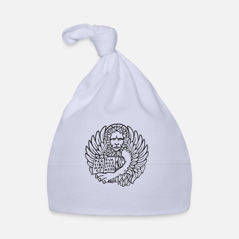 Lion marciano - Bonnet bio Bébé - ciel