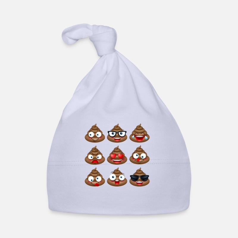Emojis caca Bonnet bio Bébé
