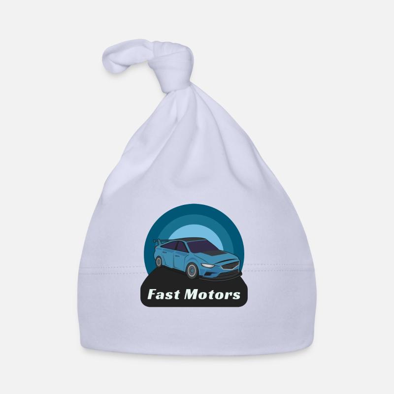 Moteurs rapides - Bonnet bio Bébé - ciel