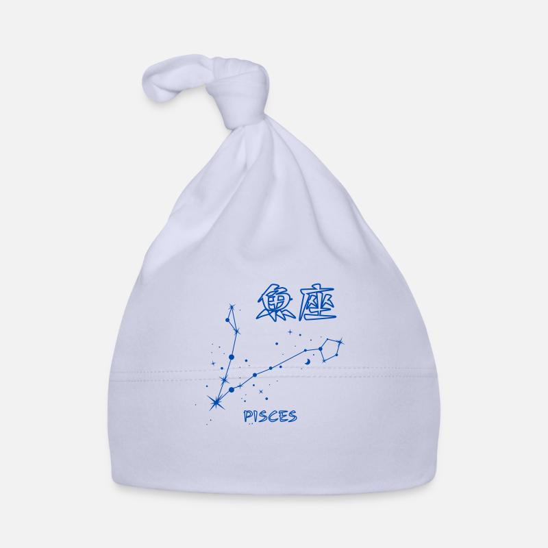 Fische Sternzeichen Pisces Sternbild Japan Letter Baby Bio-Mütze