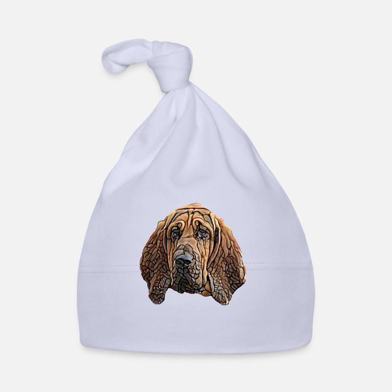 Bloodhound Gesicht Baby Bio-Mütze