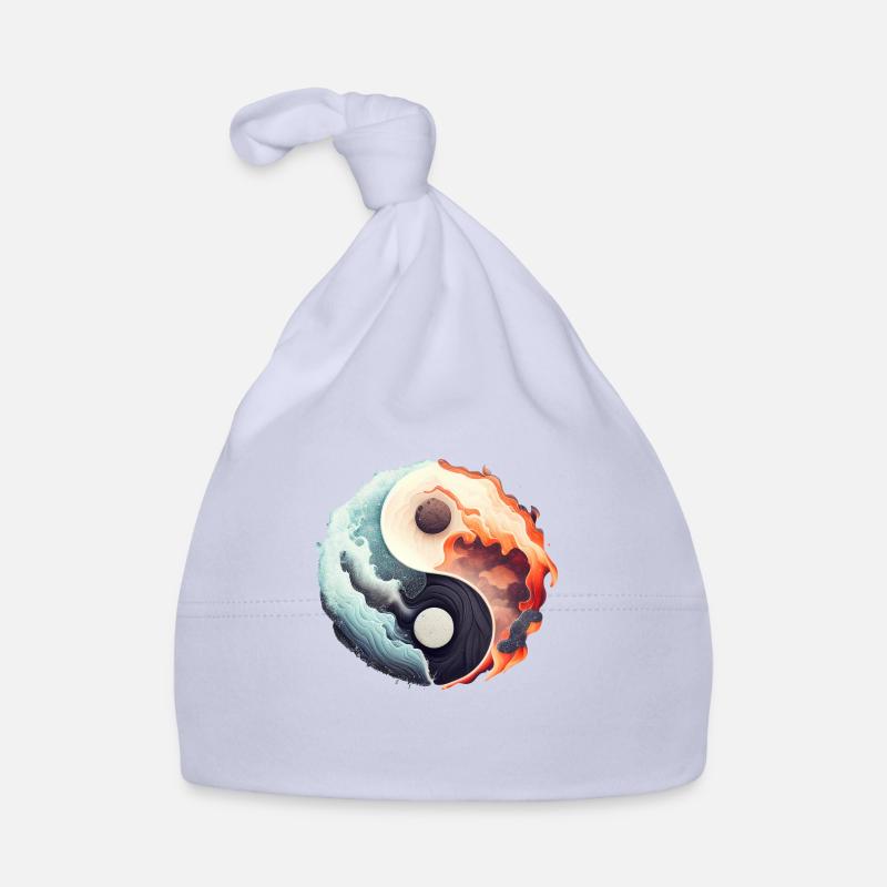 Ying Yang - Water vs Stone in Fire Baby Bio-Mütze
