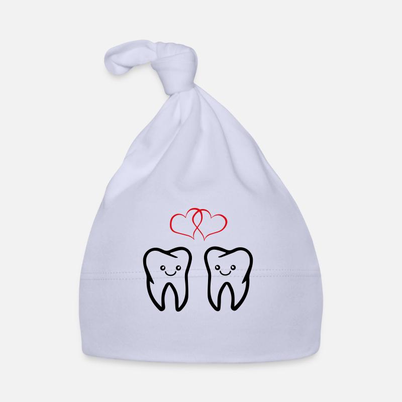 Verliefde tanden Bio-muts voor baby's
