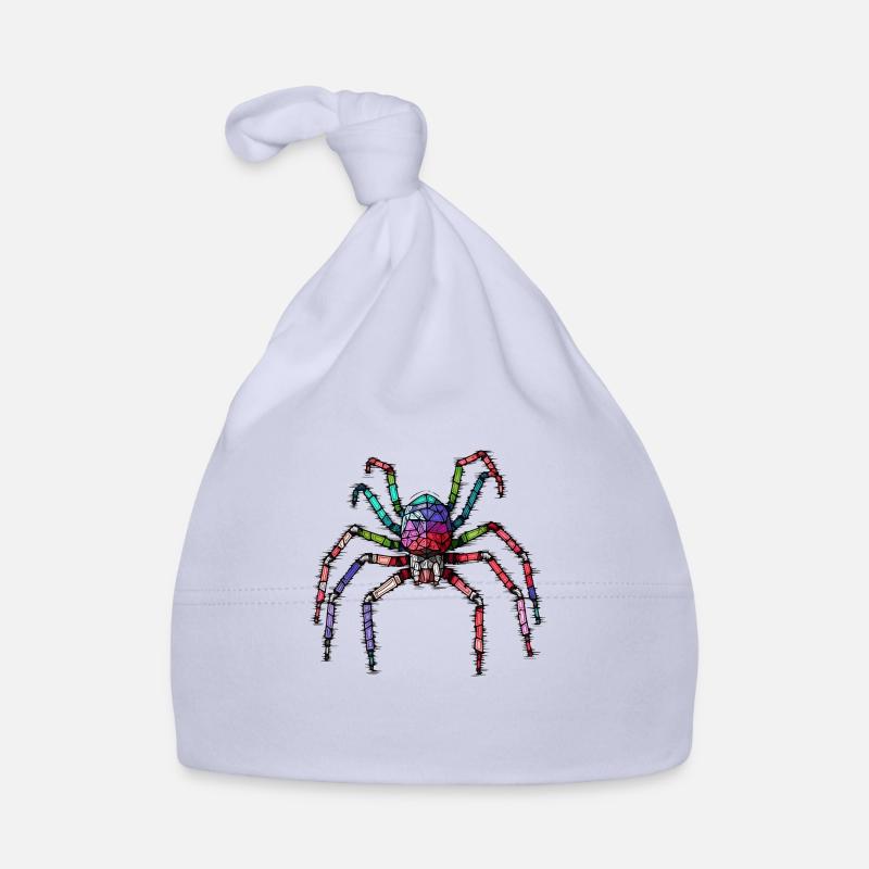 Petite araignée colorée et colorée Bonnet bio Bébé