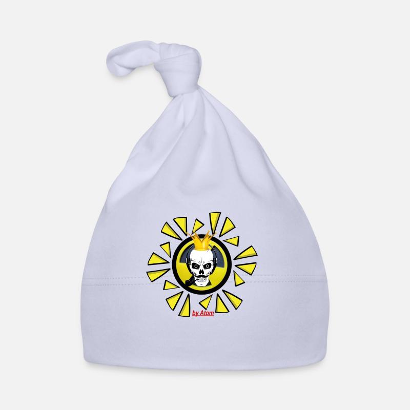 Logo by Atom with Krone - Organic Baby Cap - sky