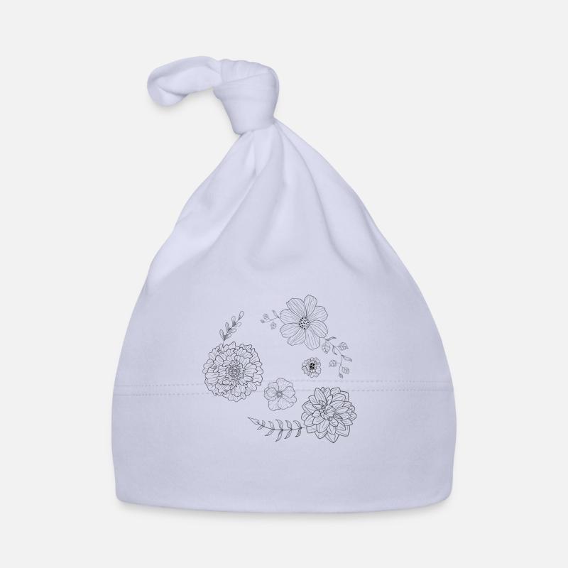 Blumen Muster Baby Bio-Mütze