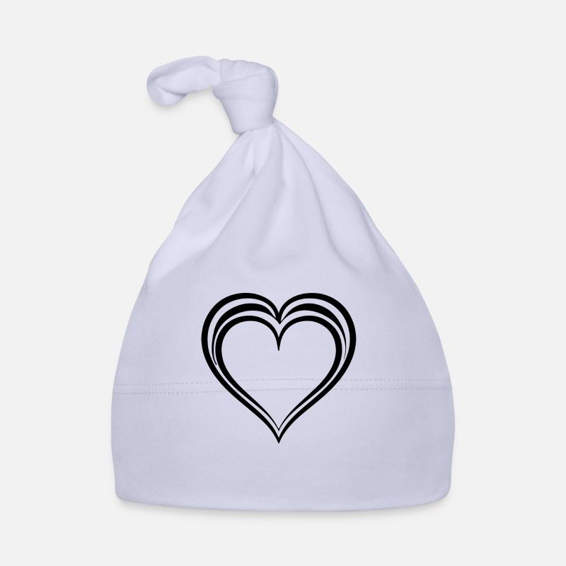 Coeur, Amour, Saint Valentin, Symbole Bonnet bio Bébé