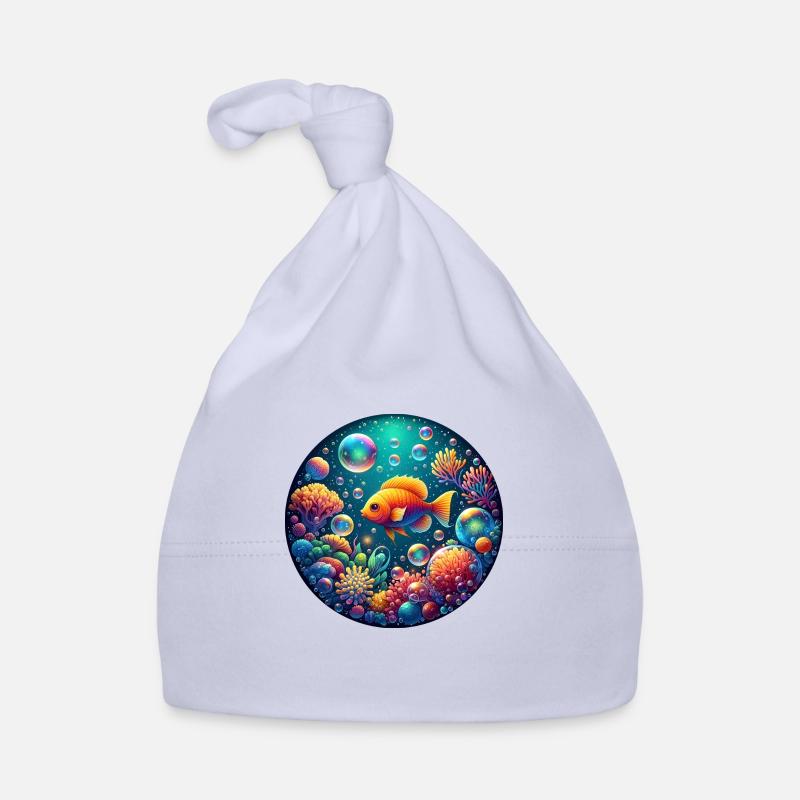 Underwater Magic World Organic Baby Cap