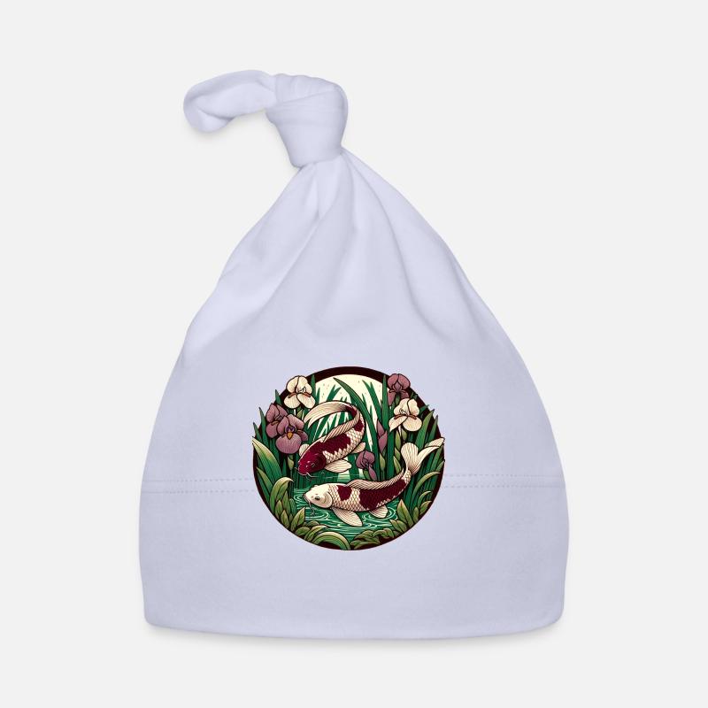 Japanese Carp Koi Pond Organic Baby Cap