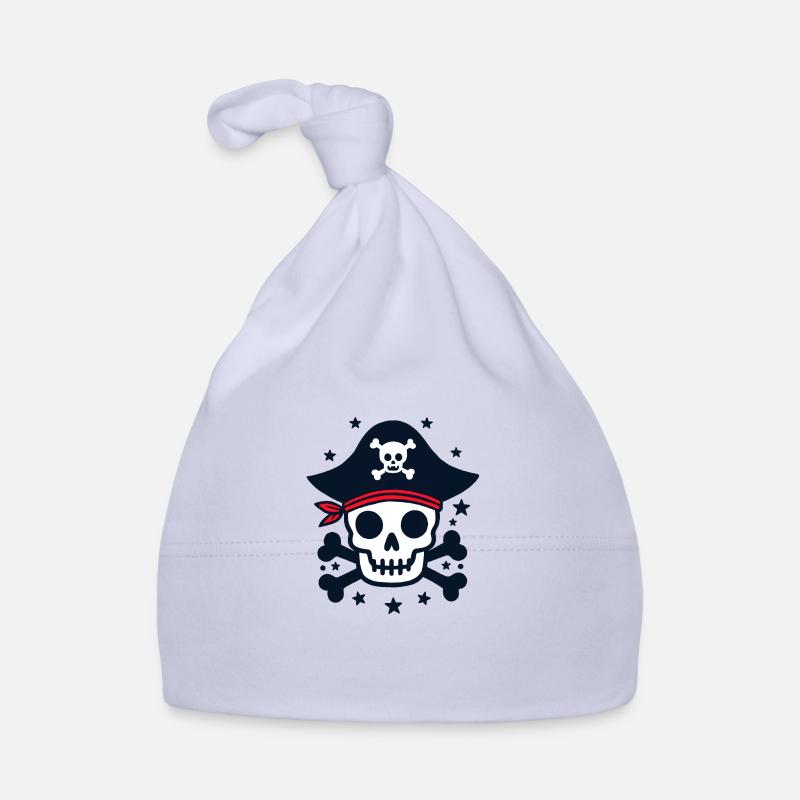 Pirate Skull and Crossbones Organic Baby Cap